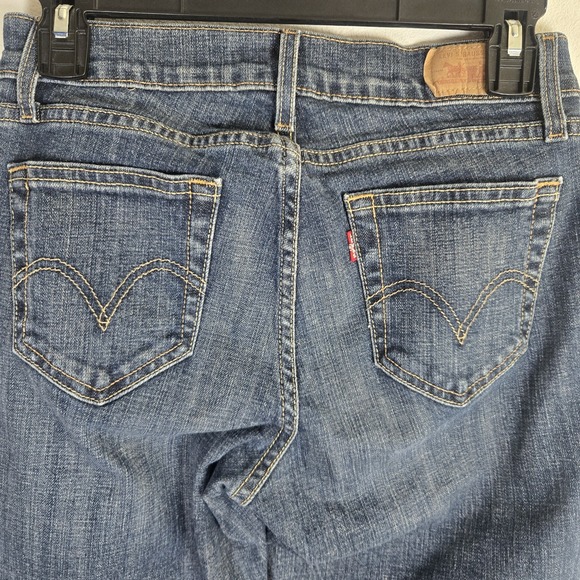 Levi's 529 4M Curvy Boot Leg Blue Jeans Denim Mid Rise Preppy Western Rodeo - Picture 3 of 9